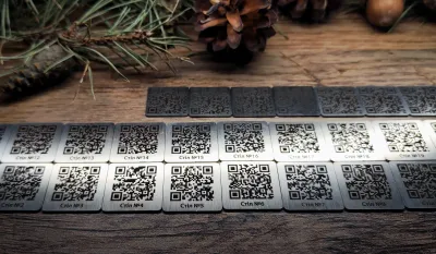Гравіювання QR-кодів для ресторанів